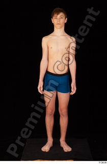 Matthew blue brief standing underwear whole body 0006.jpg